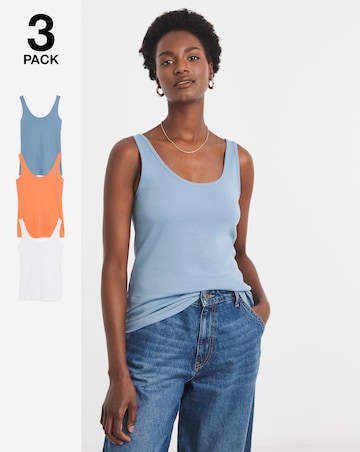 Pure Cotton 3 Pack Vests