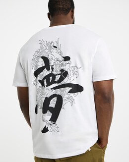 Jack &amp; Jones Miko Back Graphic T-Shirt - White