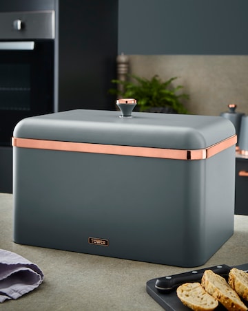 Tower Cavaletto Bread Bin Grey