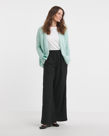Sage Crochet Edge To Edge Cardigan