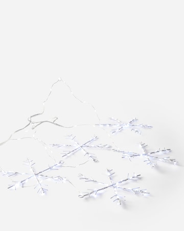 Cool White Snowflake LED Window Lights