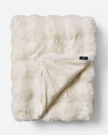 Gray & Osbourn Bubble Faux Fur Throw