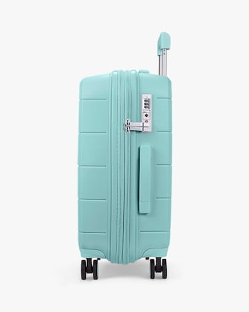 Rock Pixel Cabin Suitcase - Pastel Green