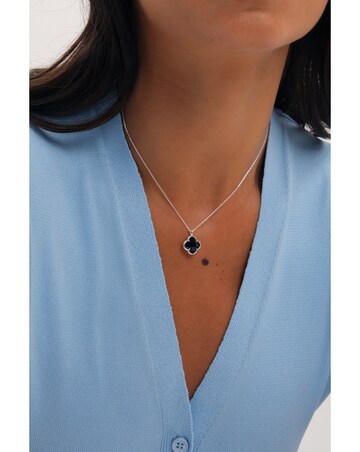 Inicio Silver Sapphire Clover Set - Gift Box