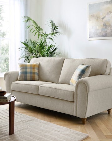 Edgar Fabric 3 Seater Sofa