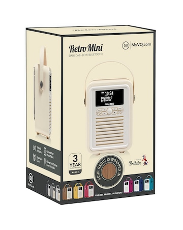 VQ Retro Mini DAB Radio - Walnut