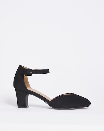 Rosemary Heeled Shoe with Ankle Strap - Wide fit (E)
