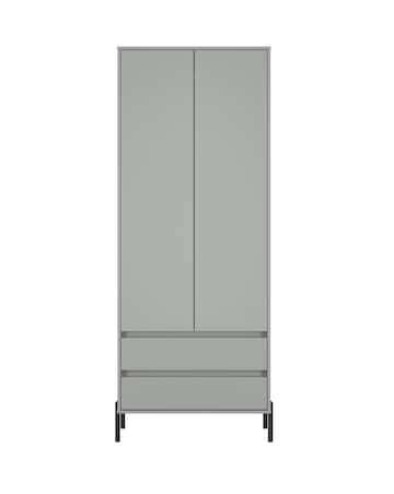 Sloan Ready Assembled 2 Door 2 Drawer Wardrobe