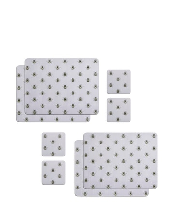 Creative Tops Country Bee Set of 4 Placemats & Coasters