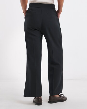 Textured Pleated Wide Leg Trousers