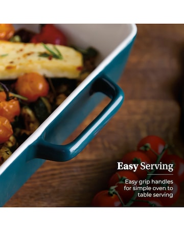 Barbary & Oak Nattura 38cm Baking Dish Teal