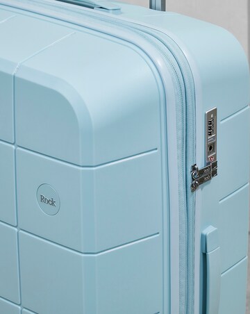 Rock Pixel Large Suitcase - Pastel Blue