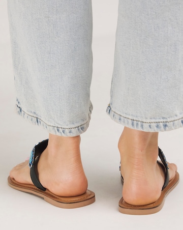 Orchid Beaded Toe Post Sandal Wide E Fit