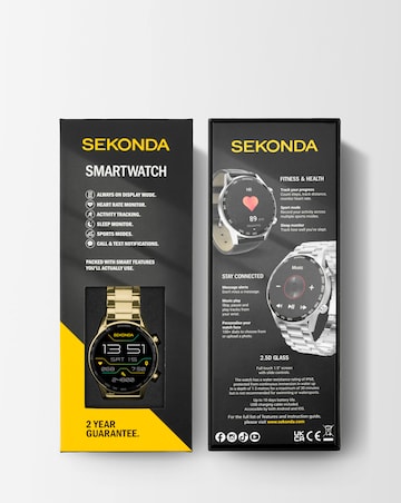 Sekonda Active Plus Smart Watch - Gold Alloy Case & Stainless Steel Bracelet