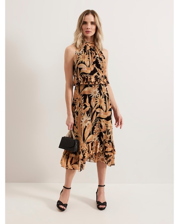 Phase Eight Alma Printed Double Layer Dress
