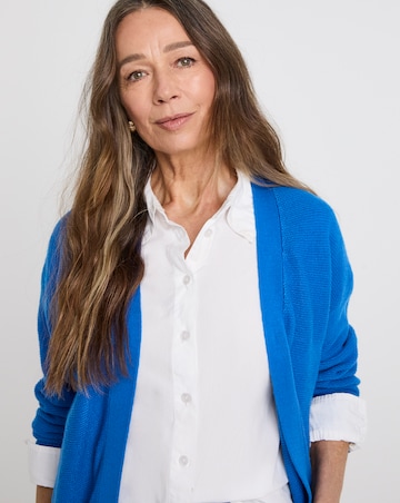 Blue Edge To Edge Cardigan