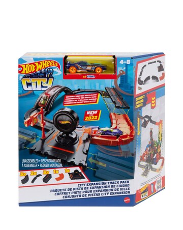 Hot Wheels City Expansion Track Pack 10-Piece Set + Car