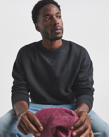 Union Garment Dyed Crew Sweatshirt- Black