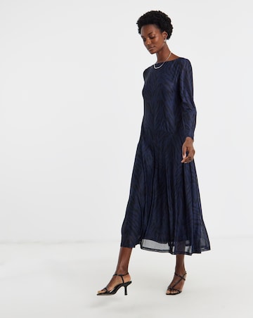 Mesh Seam Detail Care Free Dress