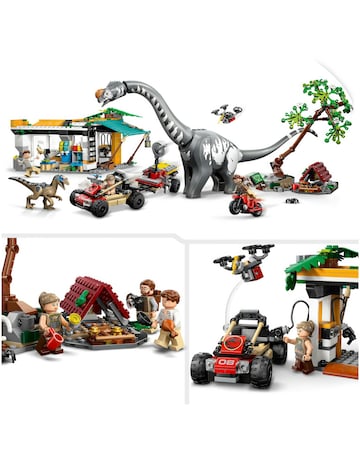 LEGO Jurassic World Raptor & Titanosaurus Tracking Mission Dinosaur 76973
