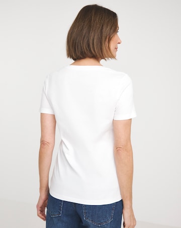 Pure Cotton 2 Pack V Neck Short Sleeve T-Shirt