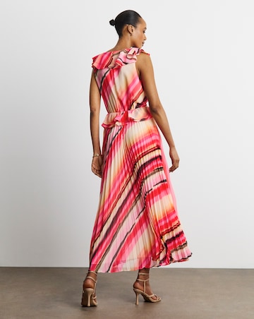 Joanna Hope Ruffle Pleated Dress