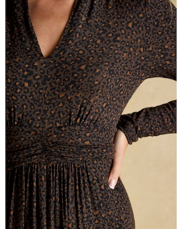 Joules Mina Jersey Animal Print Dress