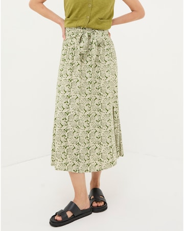 FatFace Sacha Damask Floral Midi Skirt