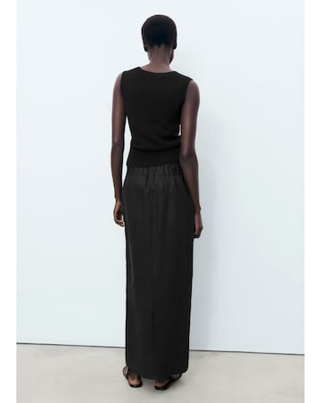 Mango Midi Satin Skirt