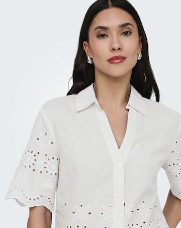 JdY Marina Half Sleeve Embroidery Shirt