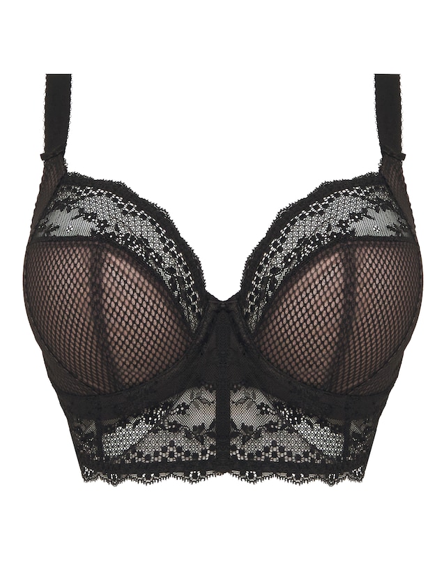Elomi Charley Wired Longline Bralette Black