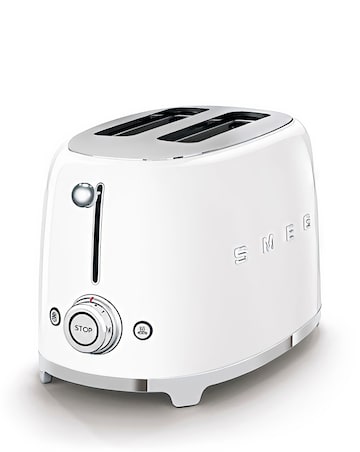 Smeg TSF01 2 Slice White Toaster