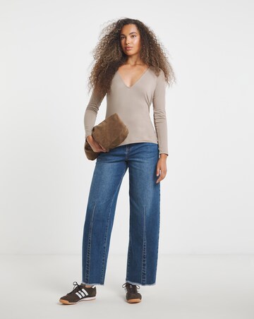 Simply Be Latte & Green 2 Pack Reversible Tops
