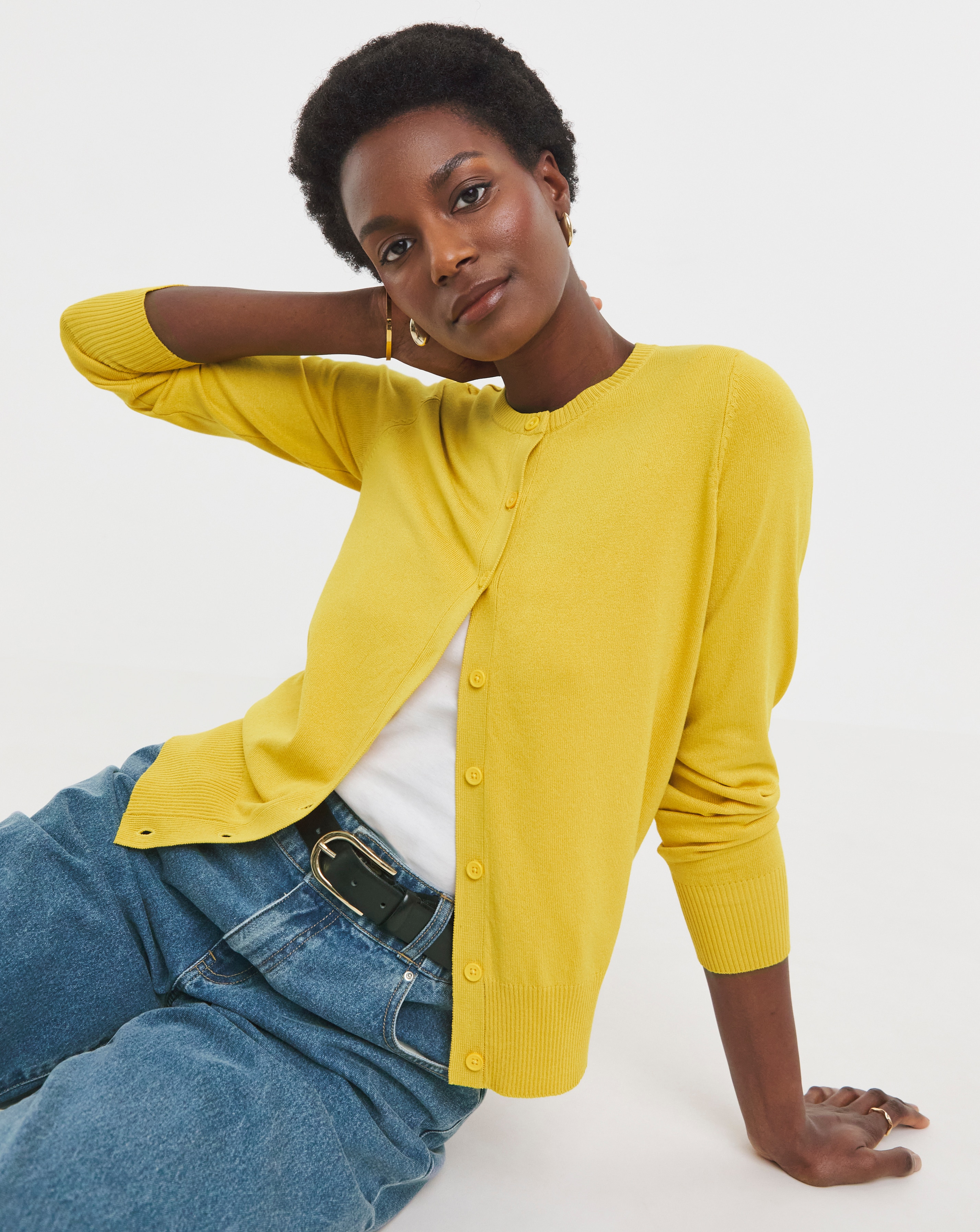 RAINMAKER DOUGI CARDIGAN YELLOW サイズ4 RAINMAKER DOUGI CARDIGAN