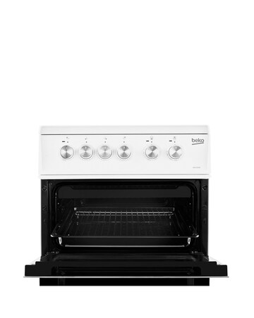 Beko KDVC563AW 50cm Electric Cooker with Ceramic Hob - White - A/A Rated