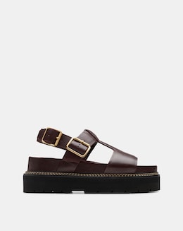 Clarks Wine Orianna Sky Chunky Sandal Standard Fit