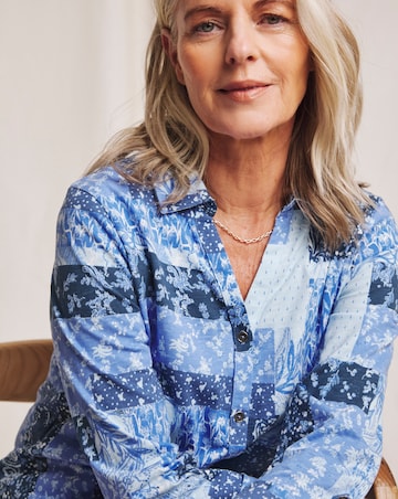 Julipa Longline Pure Cotton Jersey Shirt