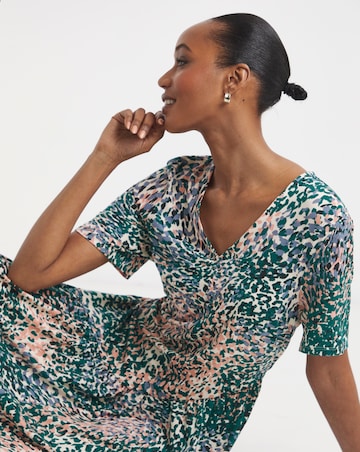 Asymmetric Seam Maxi Dress