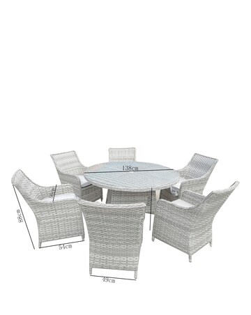 James 6 Seater Dining Set