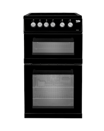 Beko KDVC563AK 50cm Electric Cooker with Ceramic Hob - Black - A/A Rated