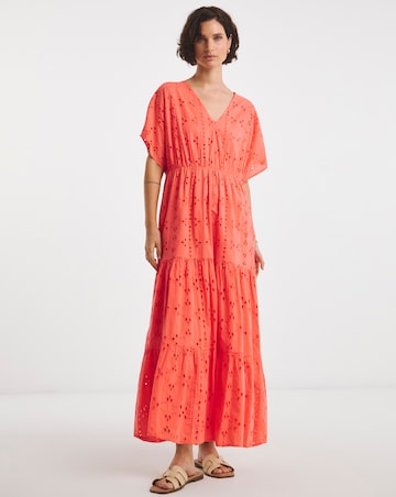 Pure Cotton Broderie Smock Dress