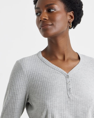 Henley Top Foil Print Lounge Set