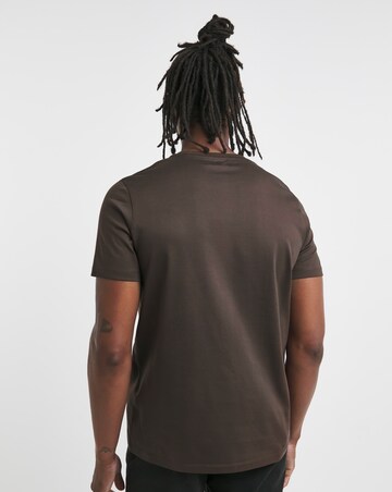 Premium Mercerised Supima Cotton T-Shirt Long Length- Chocolate