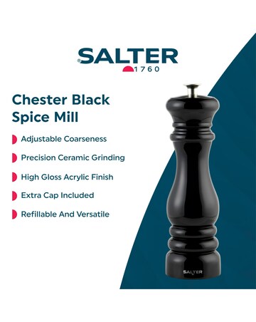 Salter Set of 2 Chester Mills - Black