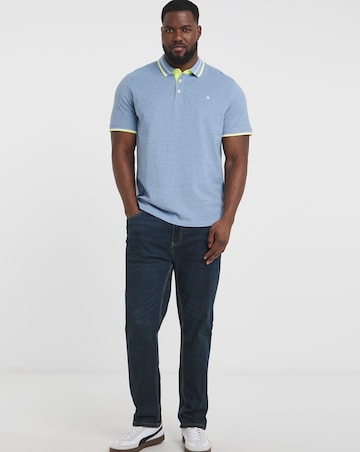 Jack & Jones Paulos Tipped Polo - Blue