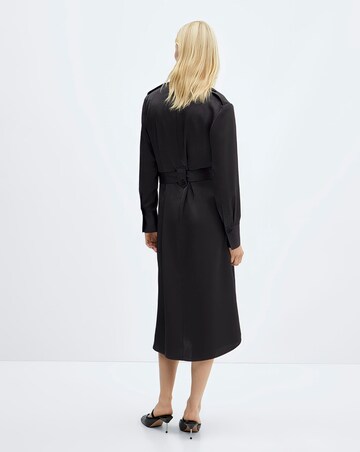 Mango Tie Waist Utility Pocket Shirt Dress