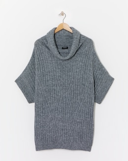 Roll Neck Poncho Tunic