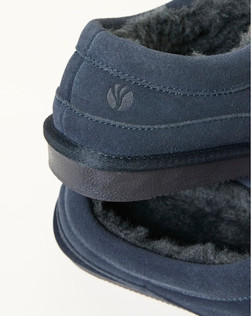 FatFace Lewis Suede Slipper - Navy