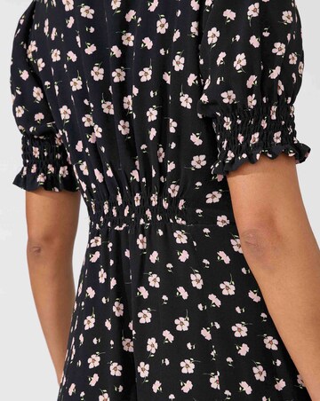 Ro&Zo Floral Scoop Midi Dress