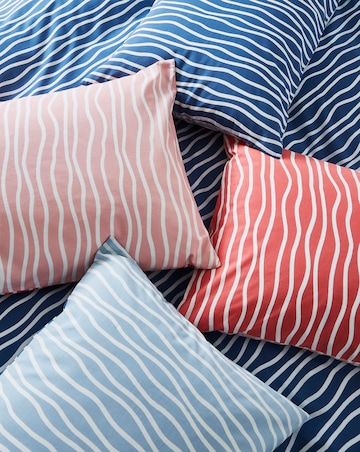 Hallie Stripe Pink Duvet Cover Set